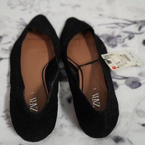 Zara Lace Flats